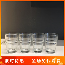 IKEA domestic Reco Cup transparent glass 6 pieces water cup cup tea cup juice cup coffee cup