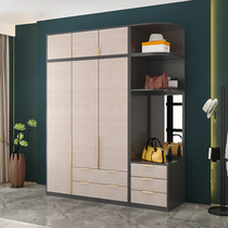 Nordic luxury wardrobe modern minimalist home bedroom door four-door wardrobe rental room locker sub-wardrobe