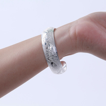 National non-legacy Miao silver jewelry Gu Yongchong made 999 sterling silver bracelet gifts for mom to send grandma gifts