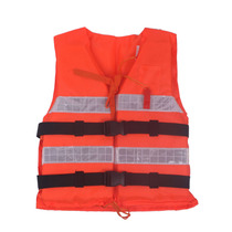  Front and rear reflective strip life jacket