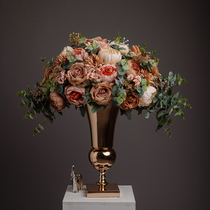 Eurostyle American Living Room Furnishing Prototype Board Room Hotel Lobby Large Floral Simulation Flower Foreground Decoration Fake Flower Suit