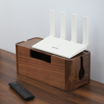 Solid Wood TV cabinet wire storage box set-top box router storage box row socket data cable sorting box