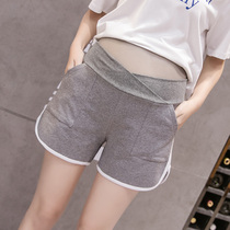 Pregnant women pants summer wear shorts fashion hot mom low waist big pocket sports shorts hot pants pregnant women bottoming shorts