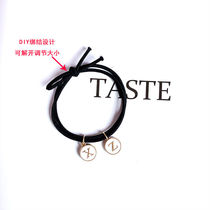 DIY personalized letter custom couple bracelet small rubber band to send boyfriend with name ins two with head rope hair accessories