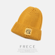 Wool hat children autumn and winter Korean version of Wild cute dinosaur warm solid color knitted hat couple ins tide day