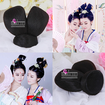 Ancient costume wig Hair bag Ancient Hanfu kimono skirt modeling bun Wu Zetian princess hair accessories cos fairy wig bun