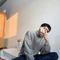 Hualun basic item semi-high collar fleece bat sleeve sweater men loose Korean version of the tide plus velvet ifashion solid color