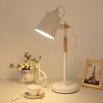 Creative student wood art g table lamp Table lamp Eye protection desk College student plug-in Nordic creative home desk