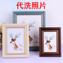 Retro style US-style wedding photo frame 5 6 7 8 10 12 16 16 inch A3 A4 Child frame swing table hanging wall