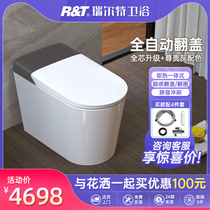 Rielt Premium Grey Smart Toilet Fully Automatic Flap Home Instant Heating Electric Toilet A6plus