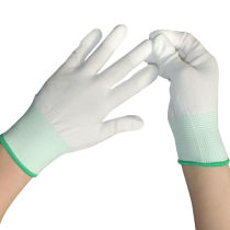 Glove labor insurance non-slip wear-resistant pu paint finger glue anti-static nylon thin work work work breathable female male