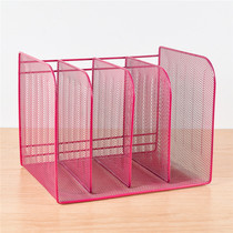 Information documents integrated supplies office finishing quadruple storage iron net basket file rack File frame metal basket