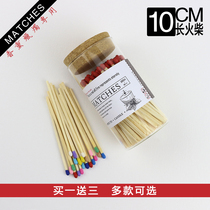 matches Scented candle Matches Long handle Creative glass bottle Moisture-proof matches New Home gift 160 pcs