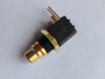 Taiwan-plated gold RCA seat 90-degree welding plate insertion DAC decoder digital homogeneous input output PCB installation