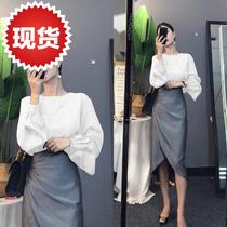 High Cold Brother-in-law Ethos Suit Woman 2020 Spring new Fashion Less-age Two sets of shirts and a new set of