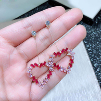 Love zircon earrings female Korean Korean fashion temperament simple earrings earrings jewelry spring accessories new products