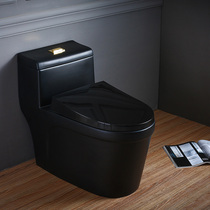 Black toilet household flush toilet toilet toilet toilet bathroom siphon toilet creative personality