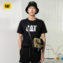 CAT Carter 2021 Summer new T-shirt Male logo printed round collar full cotton short sleeve T-shirt special cabinet identical