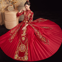 Xiuhe clothes 2021 new wedding bride summer thin clothes large size Chinese wedding dress wedding clothes cabinet clothes Xiuhe