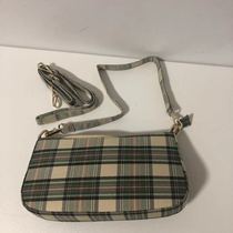 YMBHZ seedling mint z custom retro green striped plaid armpit bag shoulder bag Messenger bag