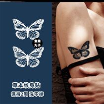 Jade Butterfly Herbal tattooed fruit juice patterned semi-permanent tattooed with waterproof female persistent butterfly two weeks tattooed