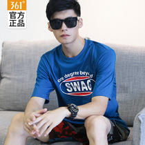 361 short sleeve t-shirt man 2022 Summer new 361-degree casual running round collar speed dry breathable motion short sleeve man