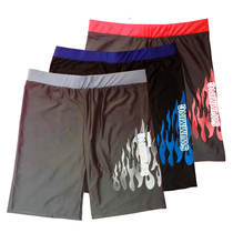 Mens five-point swimming trunks flame Belt Tether quick-drying comfortable lining fire plus size professional fashion simple