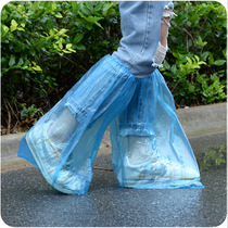 A461 high-barrel disposable shoe cover thickened plastic men and women rainproof shoe cover non-slip Rain waterproof shoe cover