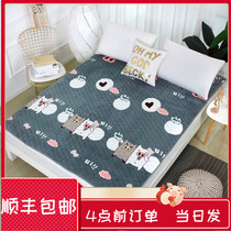 Winter flannel mattress mattress mattress double 1 8m bed thick warm cushion cushion student dormitory single cushion