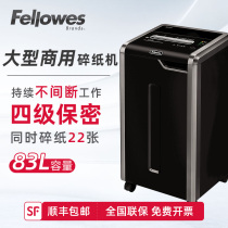 Fellowes 325CI Commercial Office Shredder Large multi-purpose 83L paper tube large capacity power grinder Single shredding 24 sheets of segmented 4-level confidential sustainable shredding