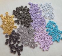 Bjd baby clothing accessories 5mm cherry blossom flower metal multi-color fan You baby button button