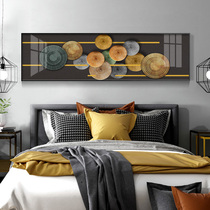 Nordic modern minimalist bedside decorative painting horizontal rectangular living room master bedroom room background hanging painting hotel murals