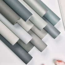 Silk long fiber plain modern simple non-woven wallpaper Nordic gray solid color bedroom living room background wall wallpaper
