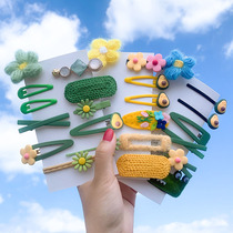 Net red Hyun Ya hairclip female side clip Korean hair accessories children flower grab clip small hairpin clip bangs headdress