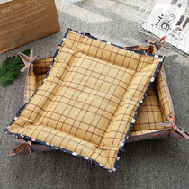 Summer new dog Nest Cushion Cat Nest Mattress Subnetting Red Cold Mat Nest Teddy Medium Small Dog Summer Pet Supplies