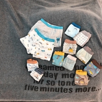 Childrens cotton underwear boys boxer knickers baby boys middle and big children four-corner cotton 100% shorts autumn