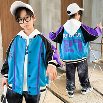 Boys coat 2021 new autumn children Korean version of China big boy jacket coat foreign Spring Autumn Tide baseball suit