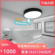  Curved corner baking paint company front desk reception desk office simple modern bar desk cashier custom-made