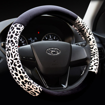 Winter short plush female car steering wheel cover BAO WEN set kinghyundai IX35 Lang Rina IX25 Elantra IX25 Elantra