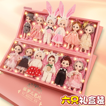 Childrens house doll set 3-6 years old girl 2 toys 8 Princess 7 girls 4 baby 5 birthday gift