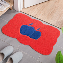 Profiled Silk Ring Bathroom Ground Mat PVC In-door Slip Mat Entrance door Entrance Foot Mat door padded toilet floor cushion Carpet