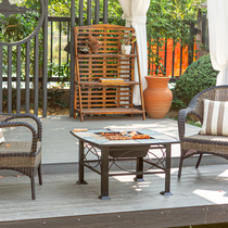 Luo Moding outdoor table and chair grill courtyard European outdoor garden iron balcony leisure table heating Brazier