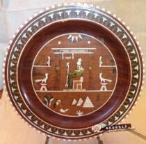 Egyptian characteristics handmade wall hanging plate sitting plate decoration Folk art collection decoration pendant