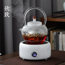 Drinking glass teapot bubble teapot heat-resistant intelligent steaming teapot tea water separation small green tangerine tea cooker single kettle