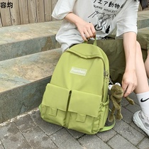 College Style Plaid Shoulder Bag Womens Bag Double Pocket Fashion 2020 New Student Travel Backcross