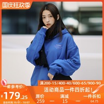 PSO Brand third generation barrage print fleece hooded sweater men loose trend Joker couple autumn and winter