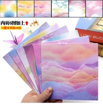 Origami pattern square color handmade starry sky paper color color paper beautiful unpacked paper beautiful