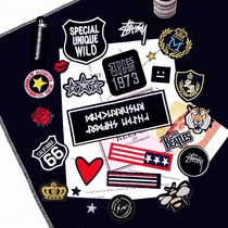 Clothing pattern short sleeve letter clothes label cloth can be sewn high-end logo patch quilt cute down jacket