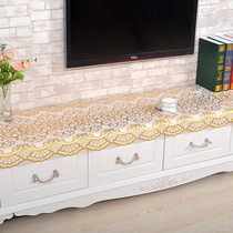  Bronzing PVC TV cabinet mat tablecloth Leave-in and anti-scalding coffee table mat tablecloth rectangular plate mat European custom