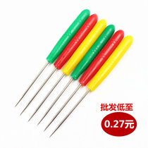Awl needle plastic thousand pieces through pick needle making tools diy drilling small awl hole opener plastic small cone